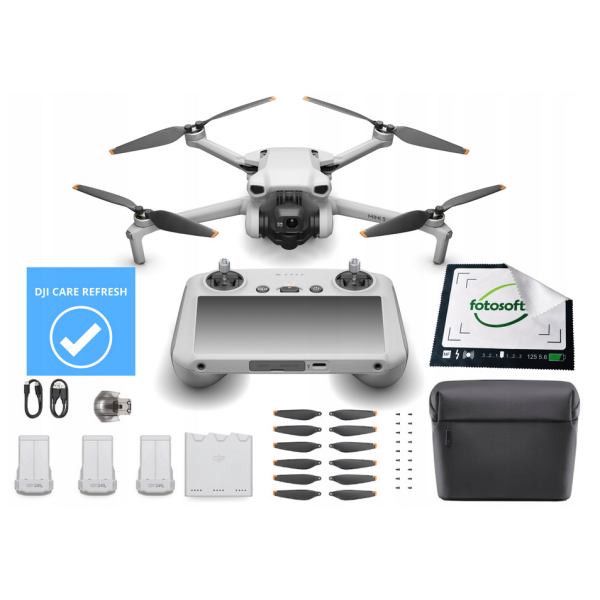 Dron DJI Mini 3 Fly More Combo (DJI RC) + DJI Care Refresh na 1 rok - SPRAWDŹ RABAT NA STRONIE